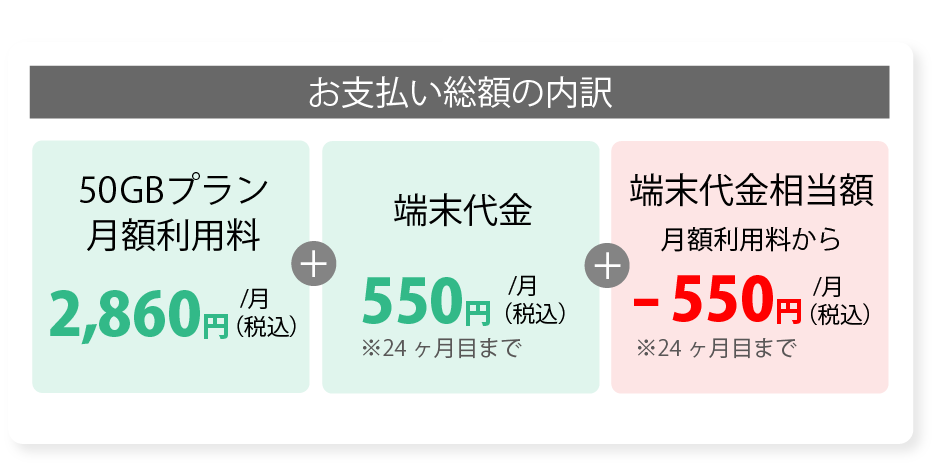 ruumモバイル50GBプラン料金詳細